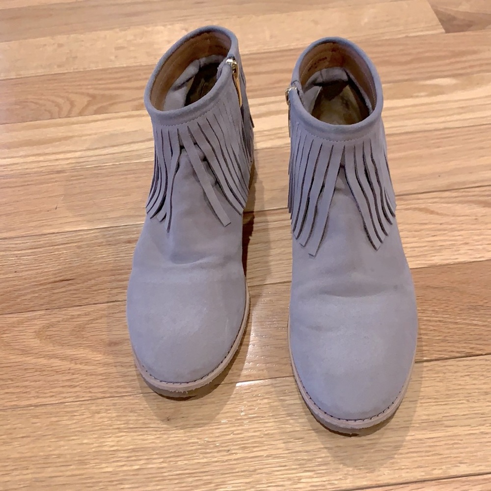 Kate Spade fringes suede booties
